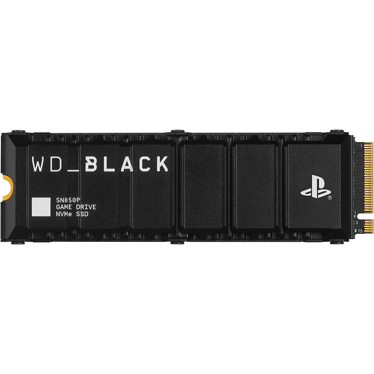اس اس دی WD_BLACK SN850P دارای هیت سینک - نسخه PS5 - یک ترابایت